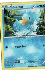 Black & White Cosmos Holo Rare Black Star Ducklett BW17 Pokemon Card 2011