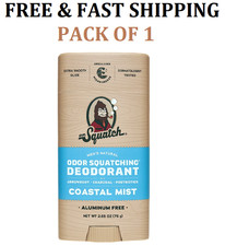 Dr Squatch Men  s Deodorant Coastal Mist Natural Fresh 2.65 Oz