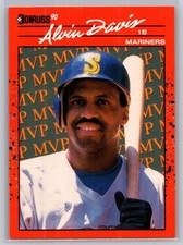 1990 Donruss Baseball Bonus MVP's #BC-9 Alvin Davis - VG - Seattle Mariners