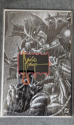 ABSOLUTE BATMAN #7 - MICO SUAYAN SIGNED AND REMARQUED B&W NM VIRGIN  C2E2 2025!
