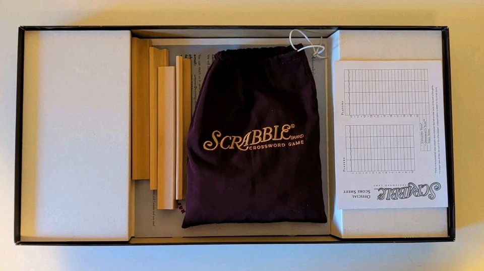 Super Scrabble Board Game Complete  XL 200 Tiles Letters 100% Complete  - Image 2 of 4