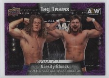 2022 AEW All Elite Wrestling Tag Teams Purple Pyro /199 Griff Garrison Patch 8d4