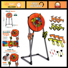 Axe Throwing Game Set - Backyard Target Stand with 6 Axes, 6 Stars  Darts - Fun