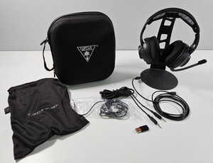 Turtle Beach Atlas Air Wireless Open Back PC Gaming Headset + Case Stand Bundle