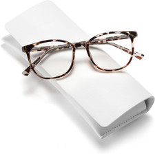 Blue Light Blocking Glasses Round Frame Anti Eyestrain UV Black Tortoise