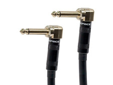 1/4-Inch TS Right Angle Male to 1/4-Inch TS Right Angle Male Cable - 3 Feet - 16