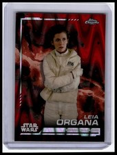 2024 Topps Chrome Star Wars 103 Leia Organa Red Blaster Raywave Refractor