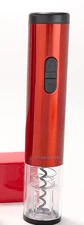 NIB ~ Red Prepology Battery Operated Wine Opener with Foil Cutter in Gift Box