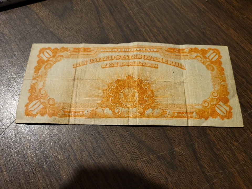 1922 10 Dollars Gold Certificate - Washington D.C. - K35328783 - Image 4 of 4