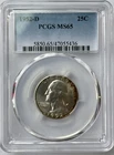 1952-D Washington Quarter PCGS MS65