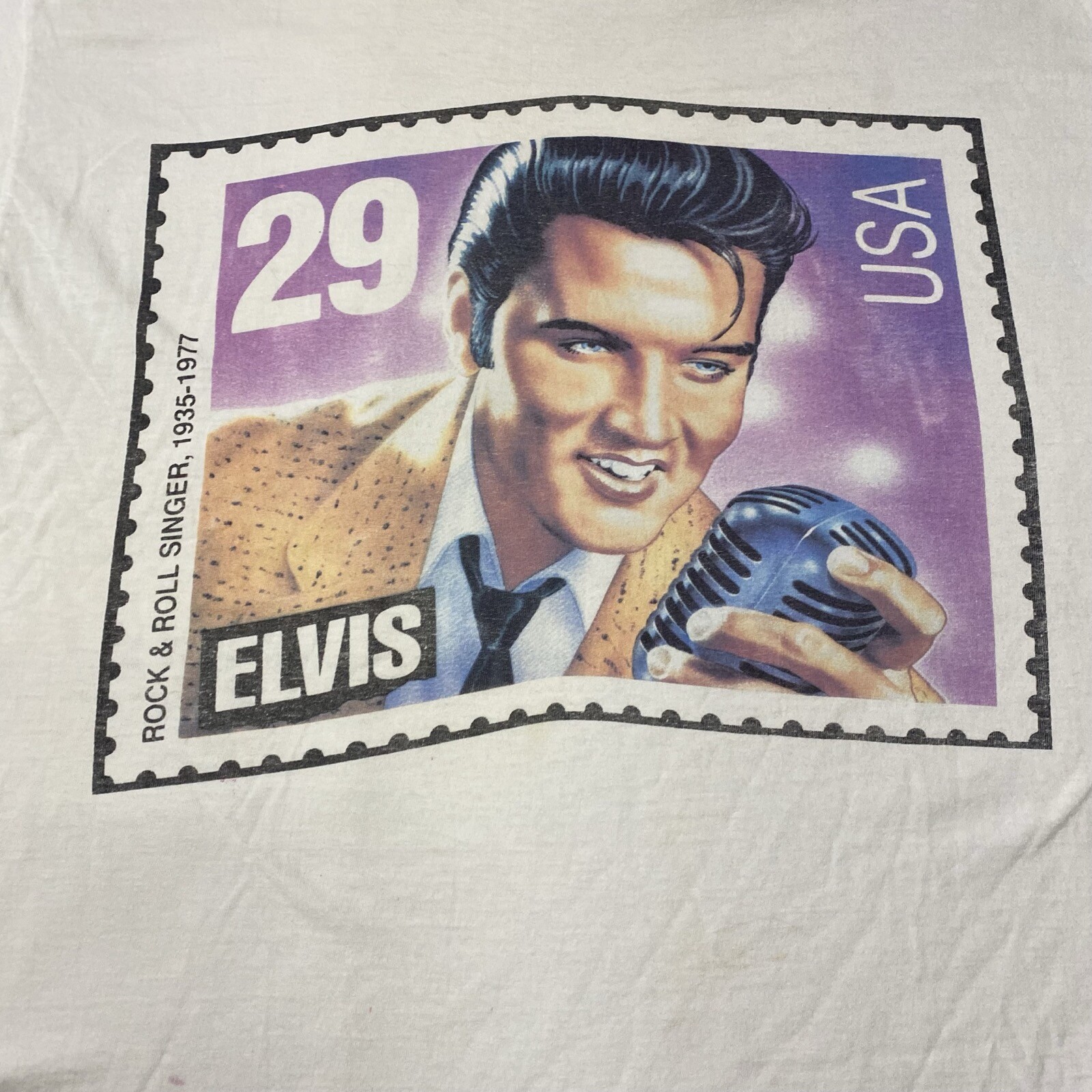 Vintage Anvil USPS ELVIS Postage Stamp Graphic Promo … Gem