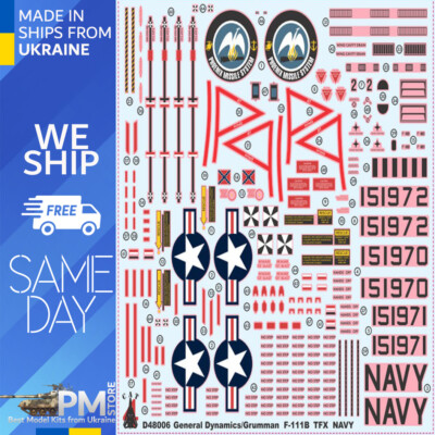 #ad CAT4 D48006 1 48 F 111B NAVY 151970 71 72 Accessories for aircraft $23.99