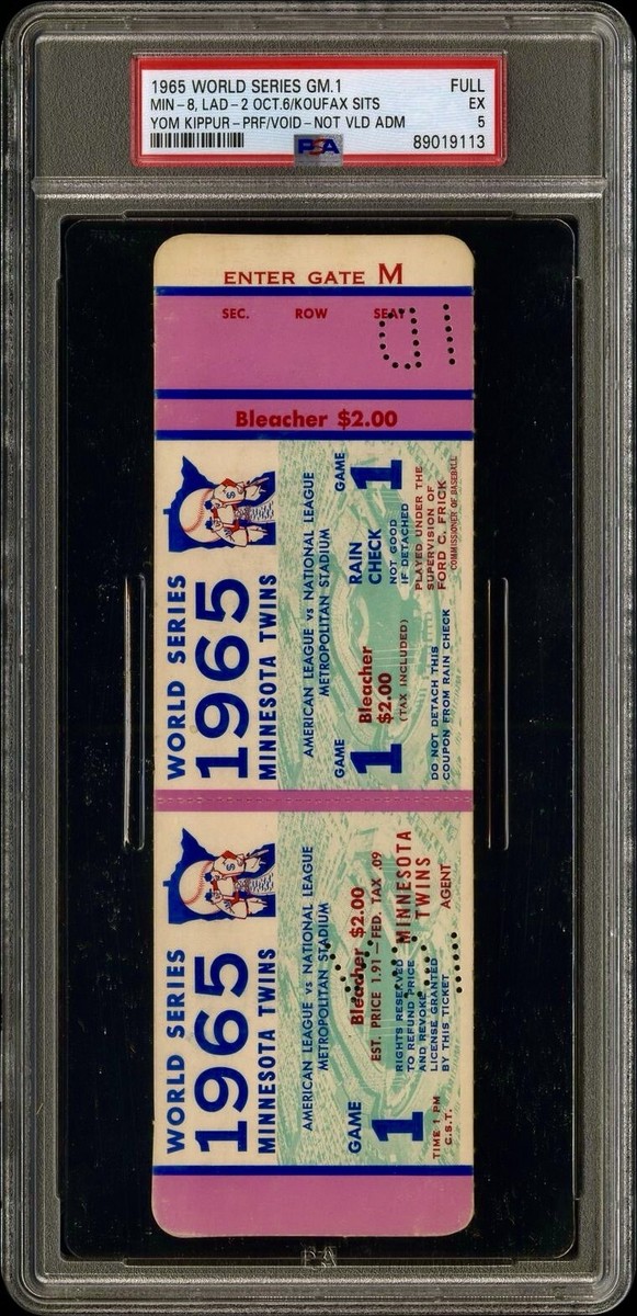 SANDY KOUFAX “YOM KIPPUR” 1965 WORLD SERIES GAME 1 FULL