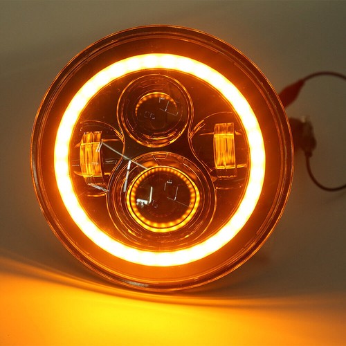 For Hummer H2 H3 H3T 06-10 7" LED Headlights 4" Fog Lights Combo Halo Angel Eyes - Picture 19 of 23