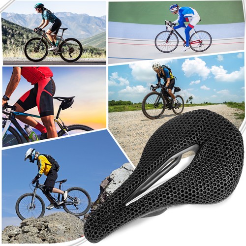 Sillín de carbono para bicicleta impreso en 3D 143 mm ultraligero de carretera MTB carreras cojín de asiento de bicicleta - Imagen 9 de 10