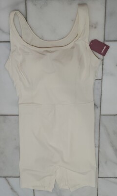 NWT Cosmolle Cream Ivory Romper Tank Shapewear XL