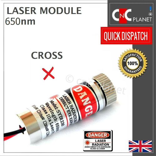 Laser Module Red Cross hair Line Poin Dot Diode Focusable Lens 650nm 5mW 5v UK - Picture 5 of 6