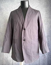 Theory Unstructured Men's Lightweight Sport Coat Size 40R Gray 100 Cotton