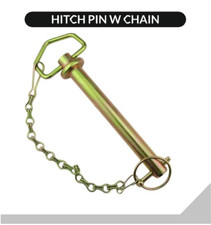 Hitch Pin with Chain and Linch Pin 3/4" x 4-1/4" (5 pcs)