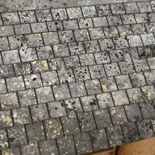 PRE WEATHERED ROOF SLATES A4 SHEET FOR O GAUGE 1:43 MODEL RAILWAY - LX410-O