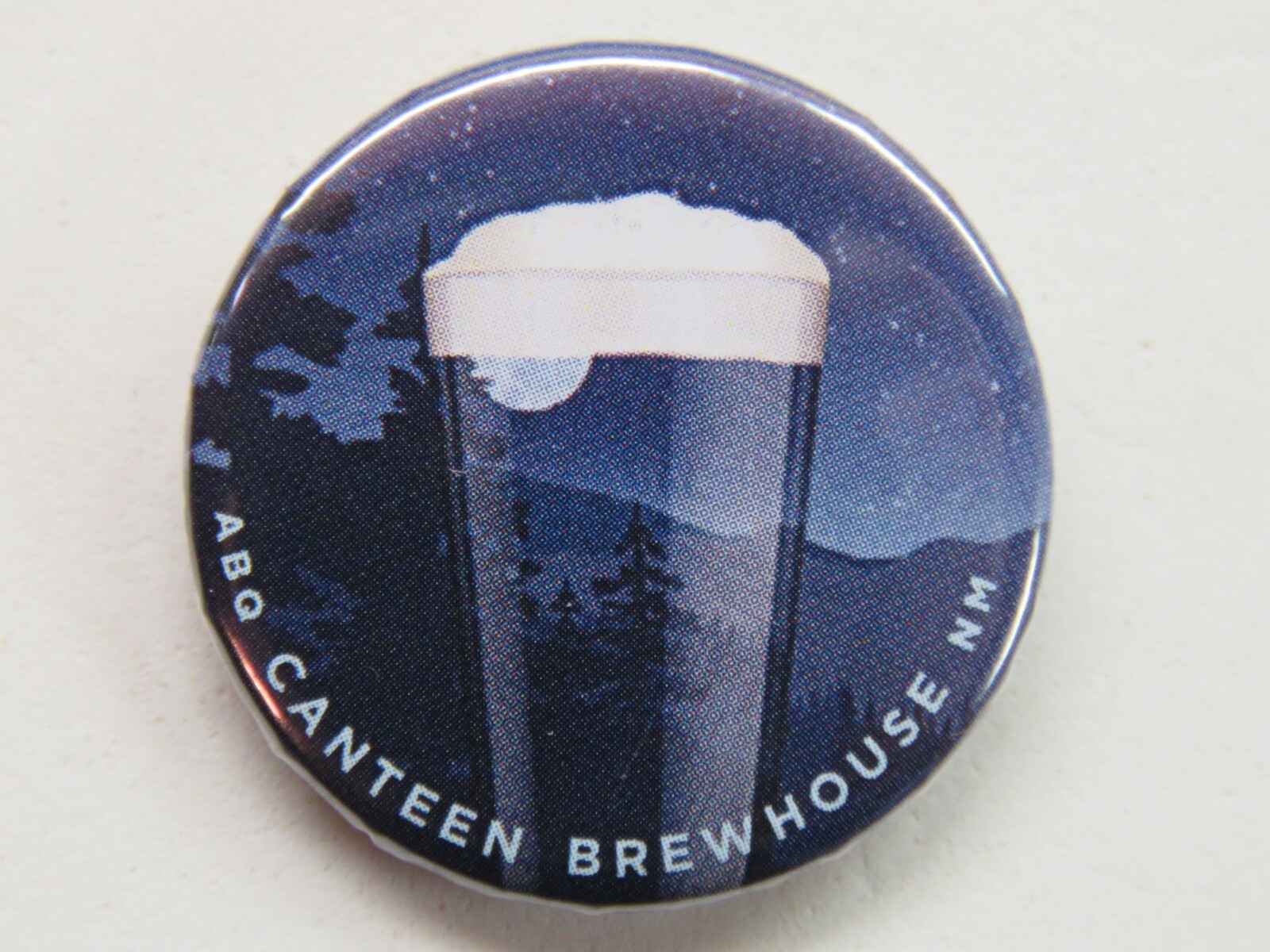 BEER BUTTON Pinback CANTEEN Brewhouse Albuquerque, NEW MEXICO