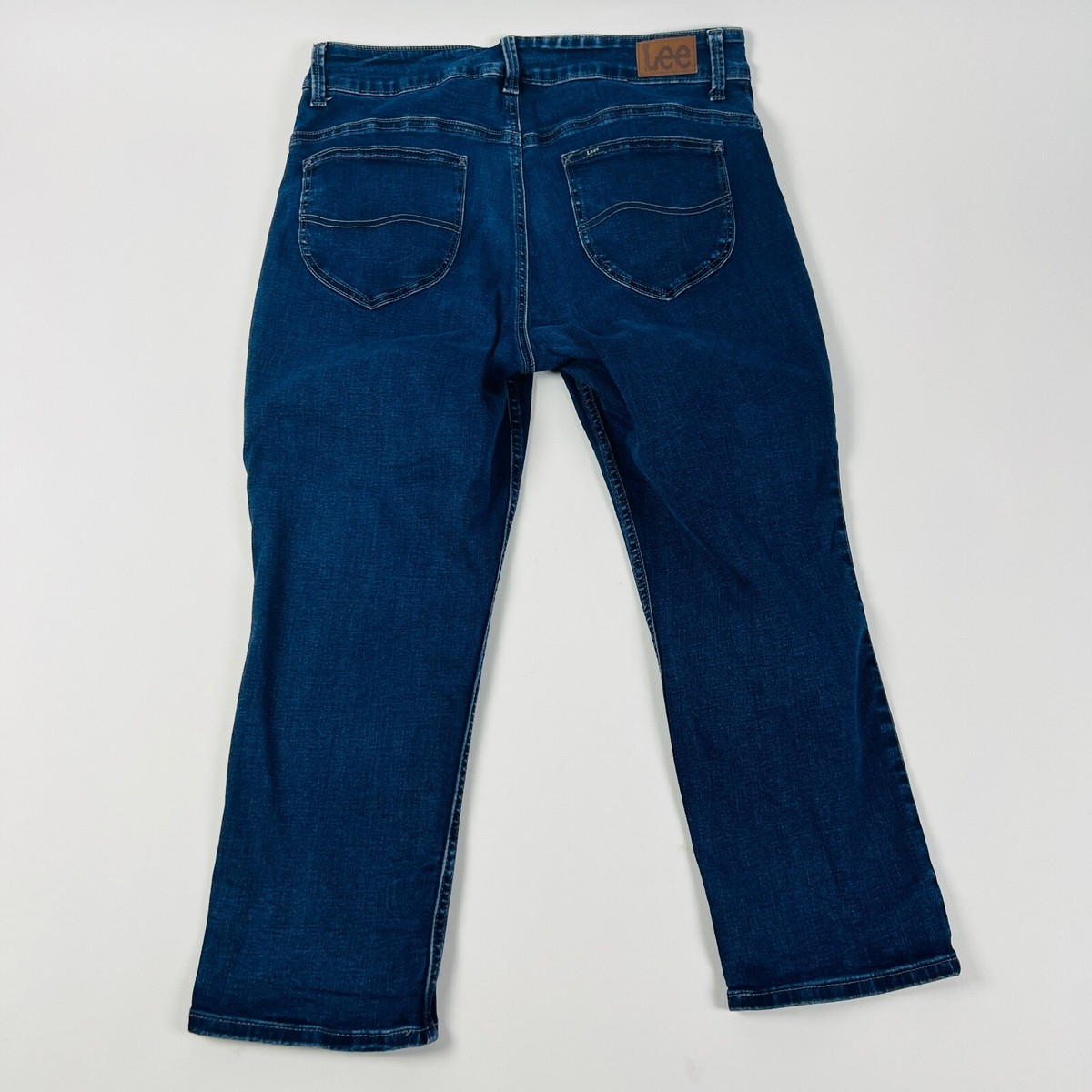 Lee Slim Fit Crop High Rise Womens Jeans Size 14 Medium