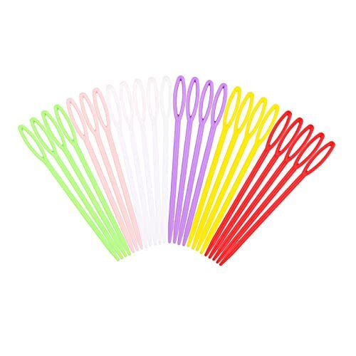 Aghi da Cucito in Plastica,50 PCS Aghi da Lana Aghi per Tessere Aghi da (T4b)