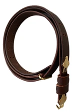 WW2 M1 Garand 1907 Oil Pull-Up Drum Dyed Copper Leather Sling-DARK BROWN