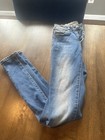 Bianco Jeans Women size 25 Mid Rise Skinny Blue Denim zip Pocket — photo 3