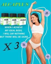 ALCAPLUS KIT  X 3  WEIGHT LOSS SUPPORT  NATURAL DIETARY SUPPLEMENT MEN & WOMEN