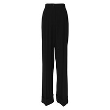 DOLCE & GABBANA Pants Black Wool High Waist Formal Trouser IT38/US4/XS 1200usd