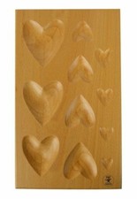 HEART-SHAPED WOODEN DAPPING BLOCK JEWELRY METAL FORMING SHAPING TOOL 11 SIZES