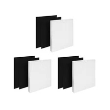 Nispira HEPA Carbon Filter Replacement for Coway Air Purifier AP-1512H, 3 Sets