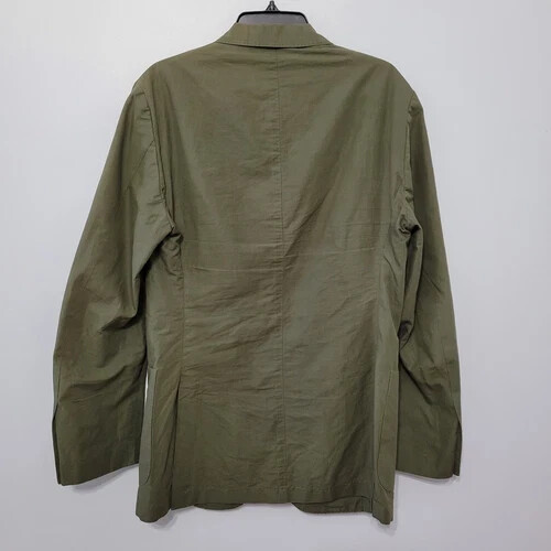 Suitsupply Copenhagen Men's 2 Piece Suit Size 42L Cotton Linen Olive Green *Read - Picture 9 of 19