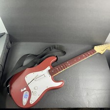 Rock Band 3 Nintendo Wii Wii-U Wireless Fender Stratocaster Guitar RED No Dongle