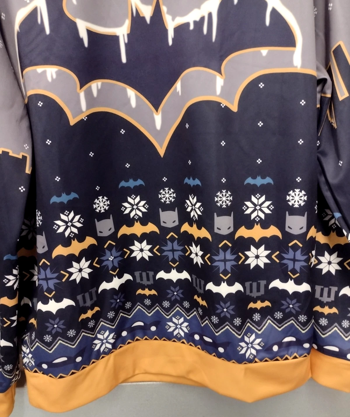 Batman Movie Fan Ugly Christmas Premium 3D Pullover Size Medium