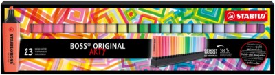 STABILO BOSS ORGINAL TEXTMARKER ARTY 23 STÜCK PASTEL NEON NEU OPV