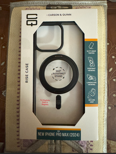 New iPhone 16 Pro Max Carson & Quinn Clear MagSafe Case 100% Authentic/New