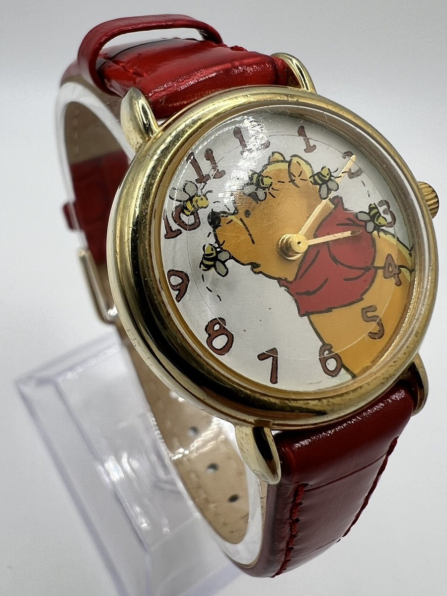 Vintage Timex Disney Winnie the Pooh Watch Womens Bees Moving Cute