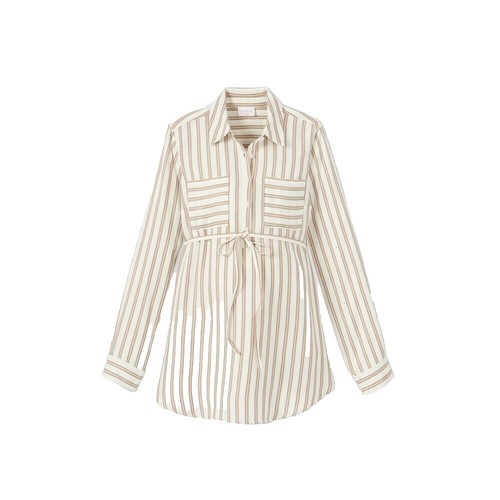 ENFOLD - 美品 21SS ENFOLD エンフォルド SOMELOS TWO Side Tunic アシンメトリー シャツ チュニック 300ES930-0480 38サイズ ホワイト レディース 古着 中古 USED 21SS ENFOLD SOMELOS TWO Side Tunic Asymmetrical Shirt Size