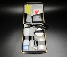 FEATHER VTG TRAVEL SET 4-PIECE SAFETY RAZOR 1970's Made In Japan UNUSED COND.