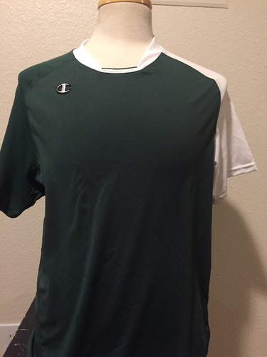 Mens Large Champion Soccer Jersey Green/ White - Picture 5 of 12
