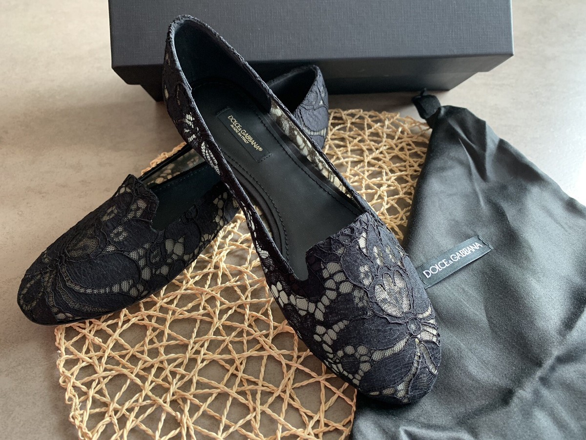 Scarpa Ballerina Dolce Gabbana Modello Taormina Pizzo Taglia 37