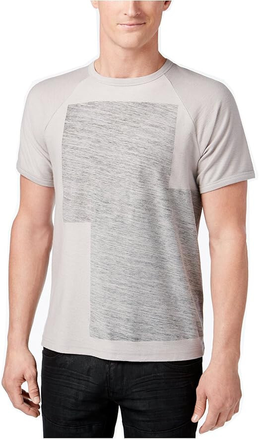 INC International Concepts Mens Reverse Print T-Shirt Smoked Silver XXL 3890₽