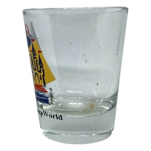Walt Disney World Shot Glass Cinderella Castle Mickey Mouse 2 1/4" tall - Picture 3 of 7