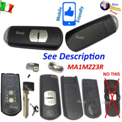 Shell Case Cover Key Blank MA1MZ23R SMART 2 Buttons FOR MAZDA 3 6 CX-9 CY MX-5 M