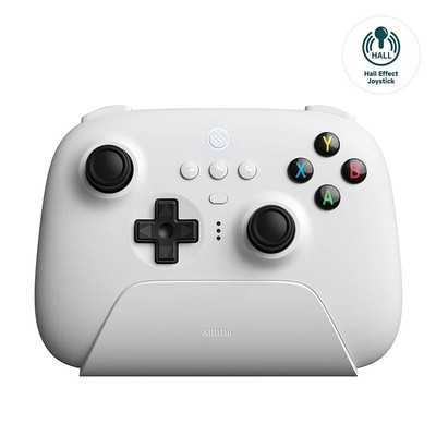 8Bitdo Ultimate 2.4G Wireless Controller White Hall Effect Joystick Gamepad New