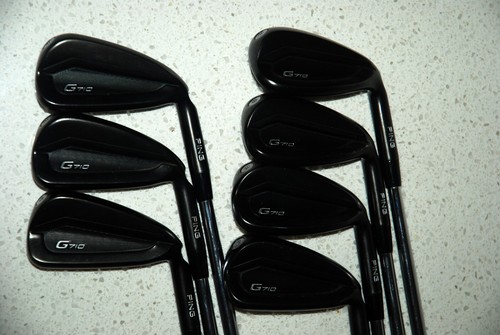 Ping G710 Black Dot 7 Iron Set 4 5 6 7 8 9 W Dynamic Gold S300 Stiff Flex Steel - Picture 2 of 17