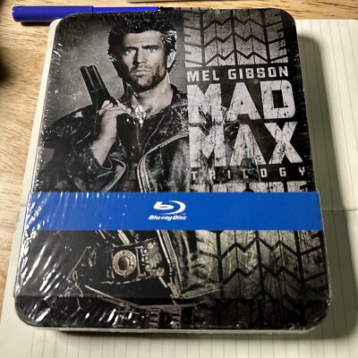 Brand New Sealed 2013 “Mad Max” Mel Gibson 3-Film TRILOGY 3-Disc Blu-ray  TIN Set