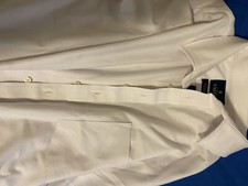 Stafford Performance Super Shirt Mens Size 17 White Button Down Dress Shirt